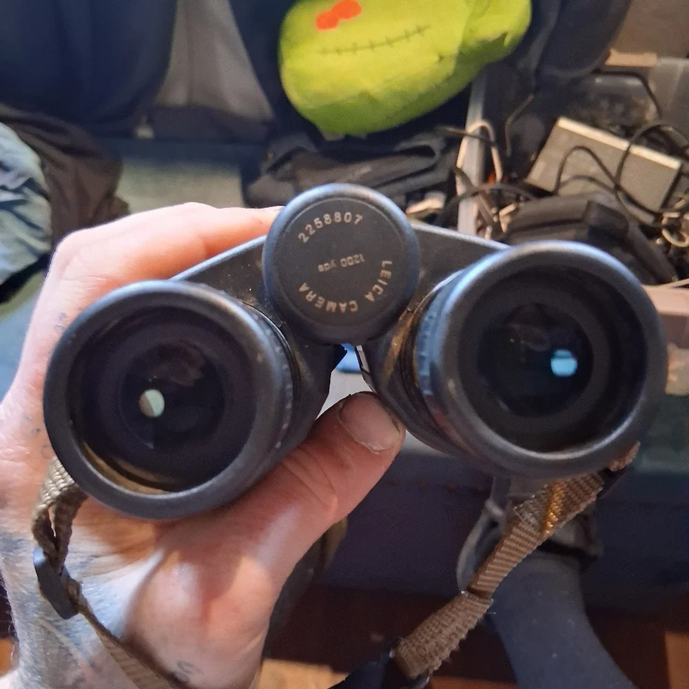 Leica Geovid Black Binoculars with Red Logo